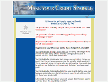 Tablet Screenshot of creditsparkle.com